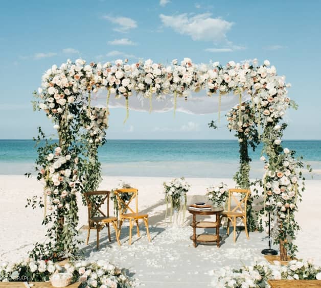 pink sands resort wedding